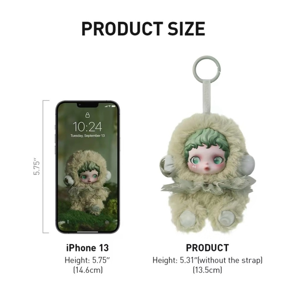 Pop Mart Skullpanda L’impressionnisme Plush Doll Pendant - Amber - Picture 8 of 9